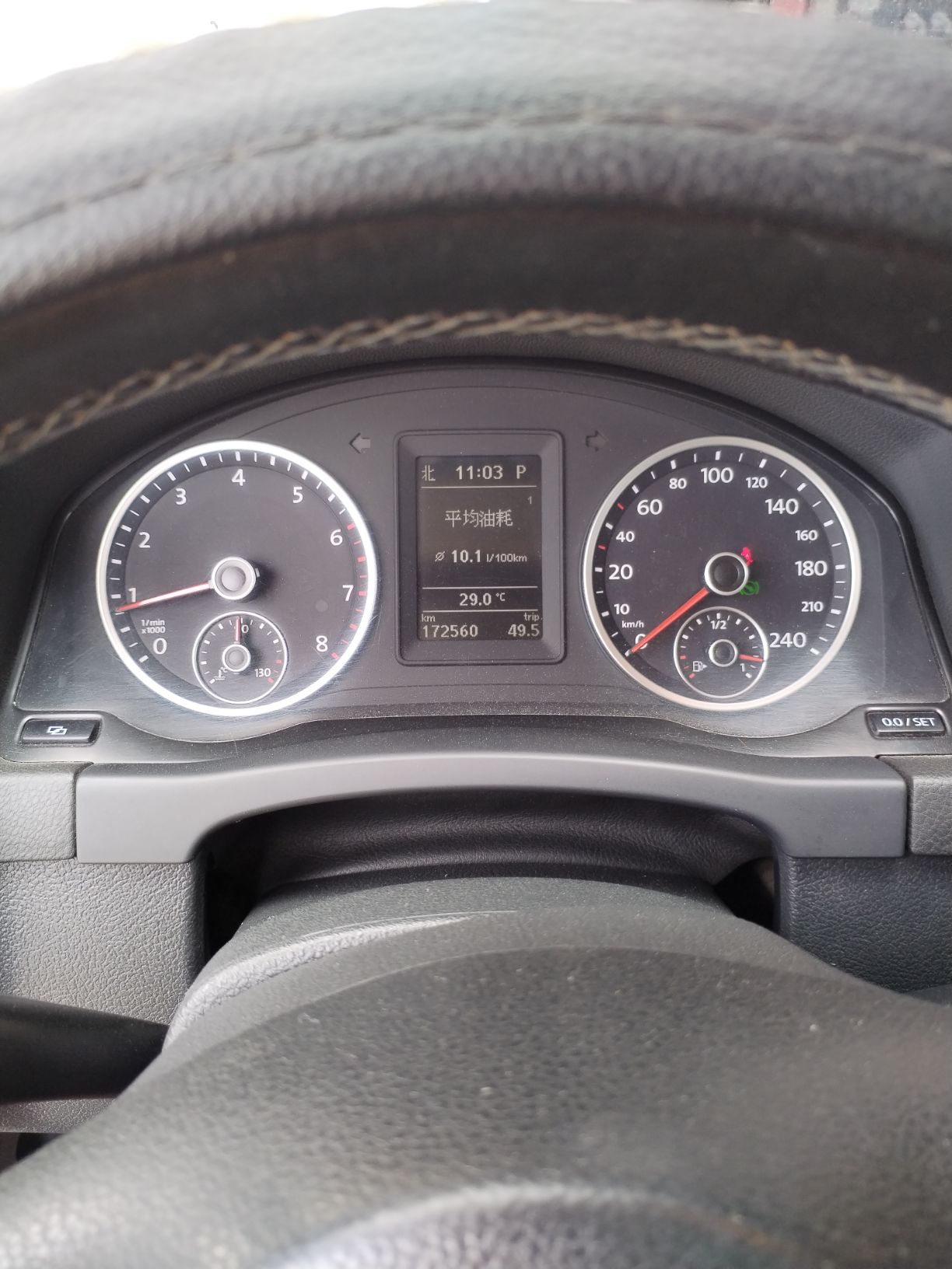 怠速油耗高，行驶百公里油耗仪表显示正常 怠速仪表_