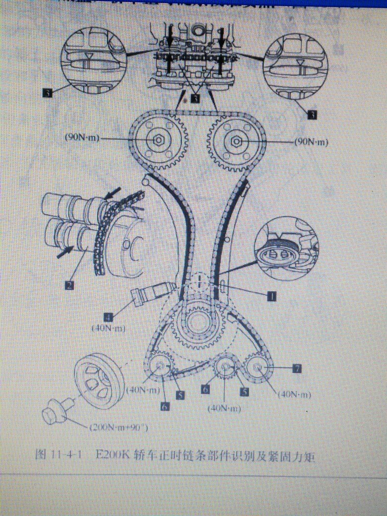 北京奔驰e260,m271 evo发动机,大修时平衡器的链条要怎么对,我看平衡