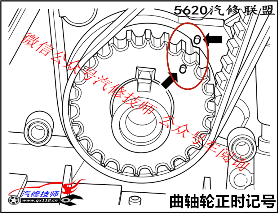 北京银翔bj415a发动机正时皮带怎么对