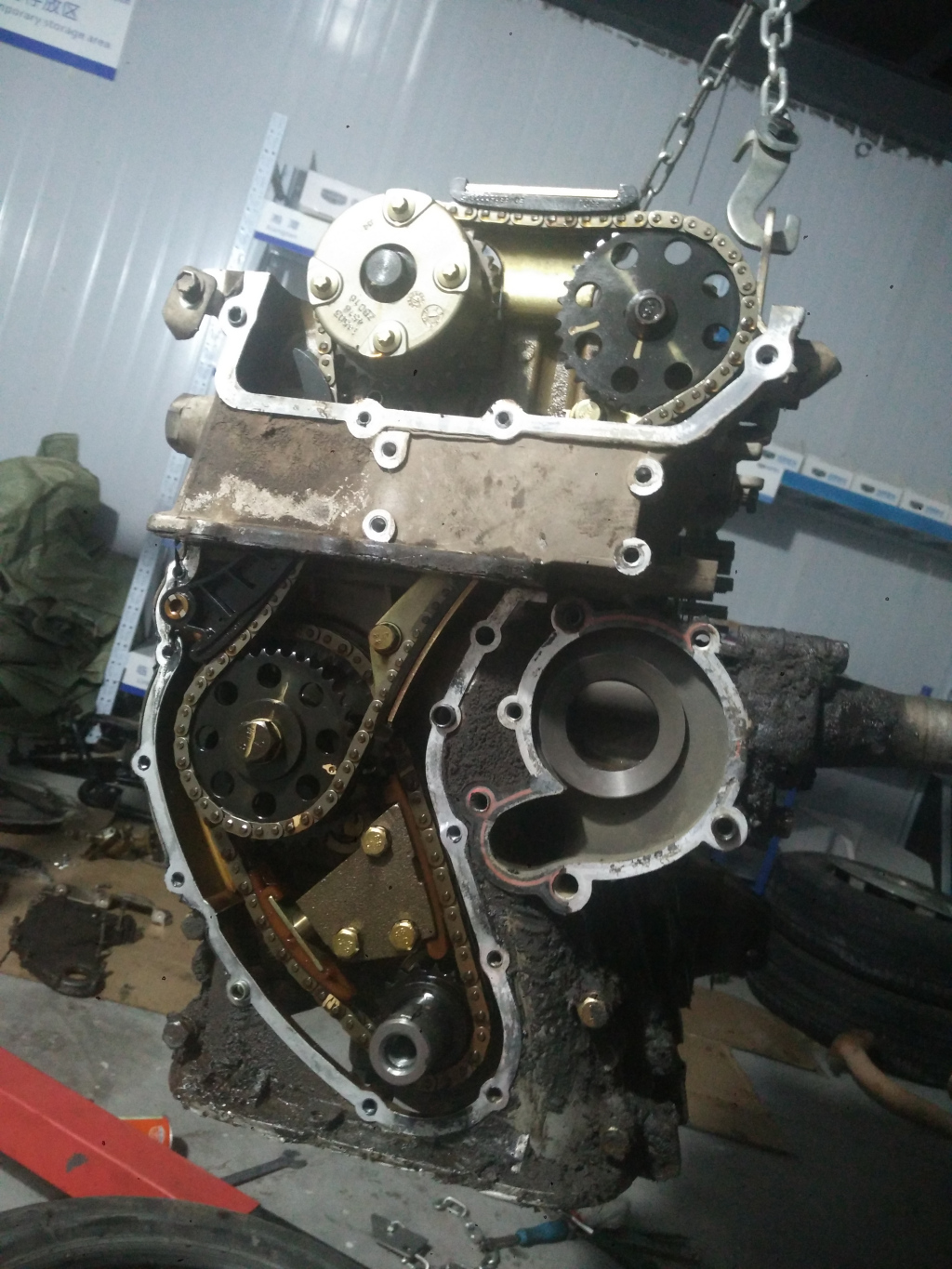 福田风景g7汽油正时链条对法