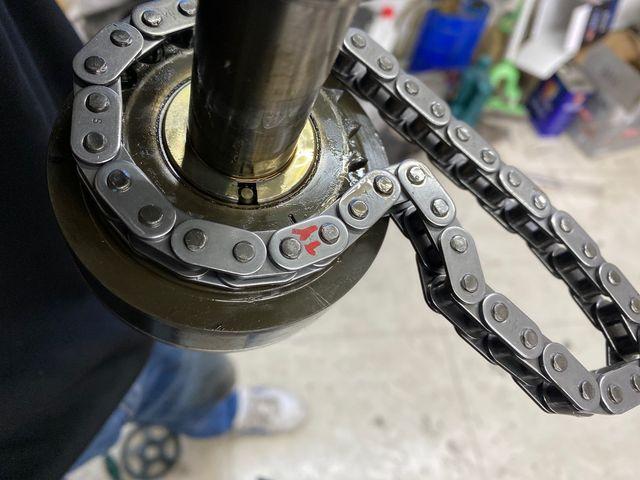 奥迪a6正时皮带后链条怎么安装