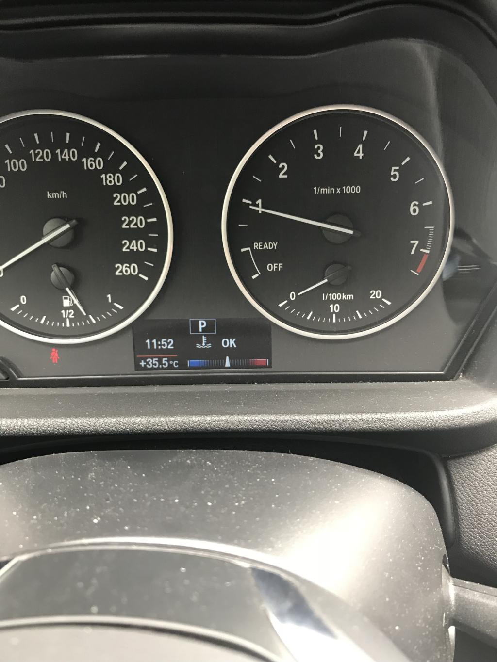 宝马x1仪表盘突然显示cold水温标志横的一条左蓝右红如何关掉恢复到