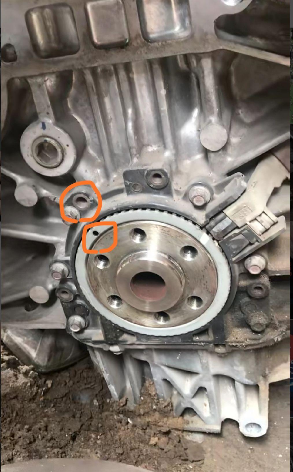 技师邱勇安装按照我标记对,记住,必须曲轴一缸上止点安装技师邱勇前端