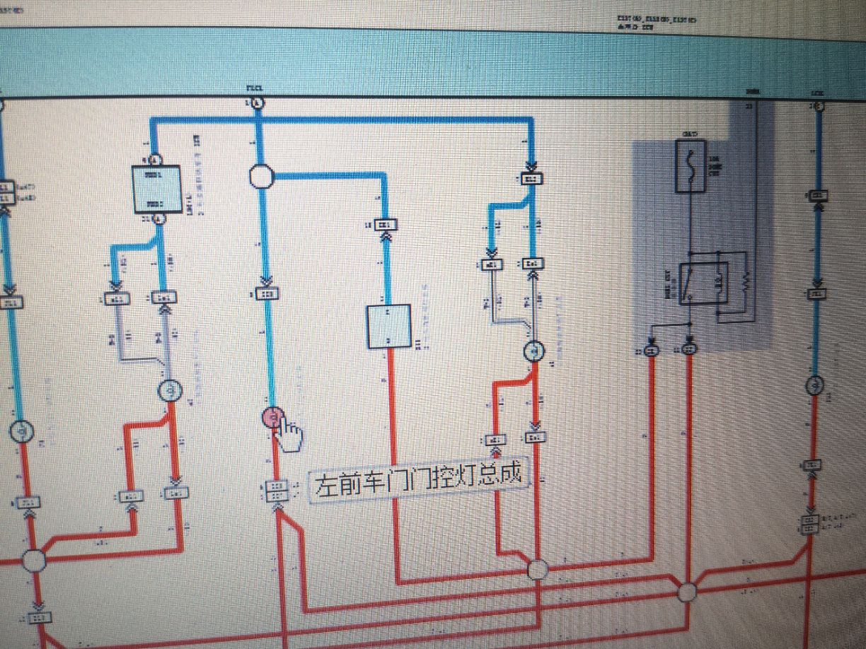 车门迎宾灯线路安装图图片