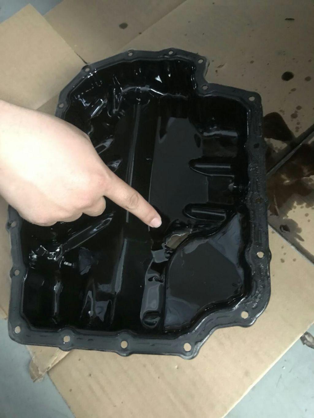 4t发动机油底壳磕破漏油,当_斯柯达_明锐_汽车大师