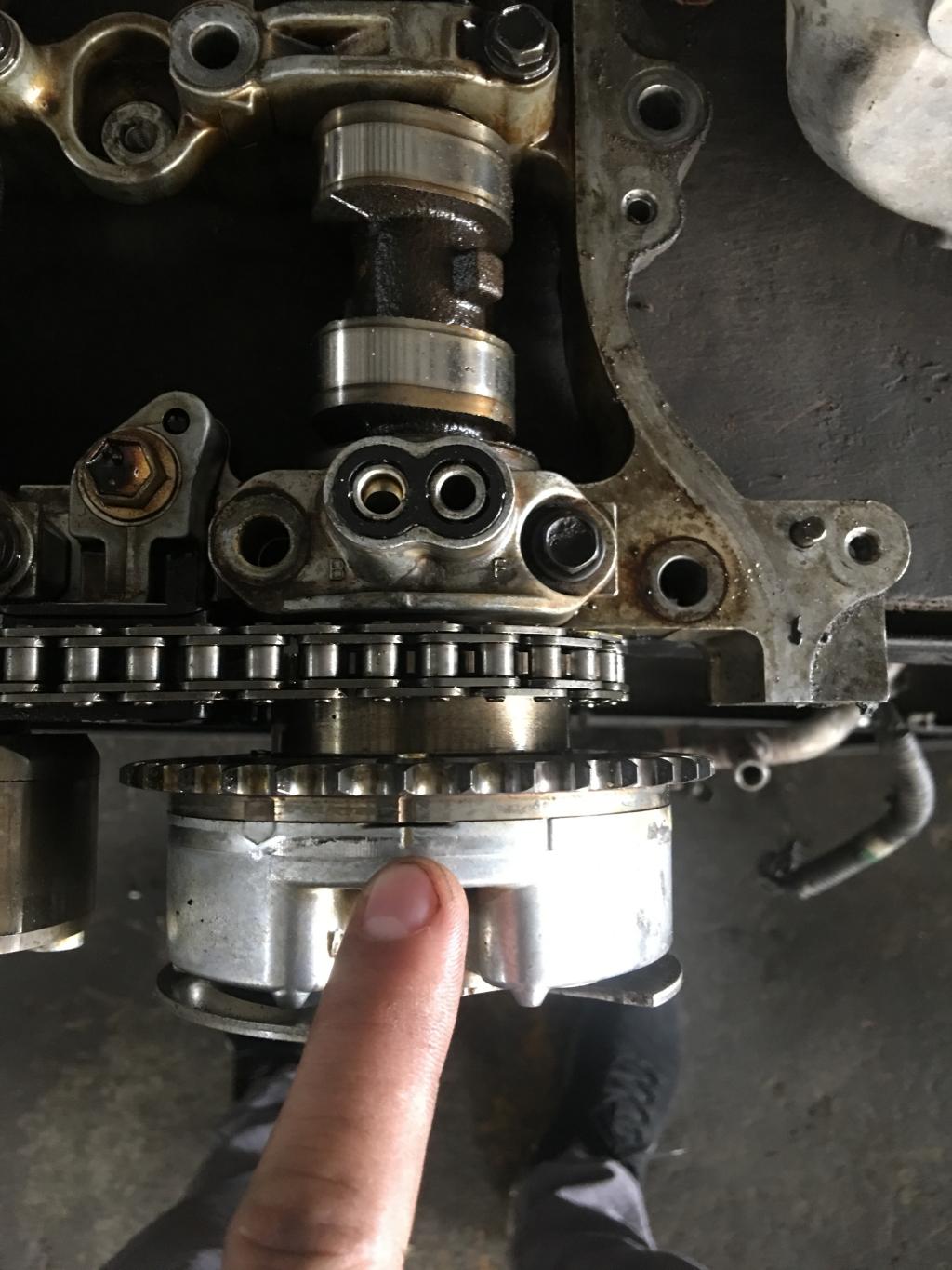 锐志3gr发动机正时链条记号