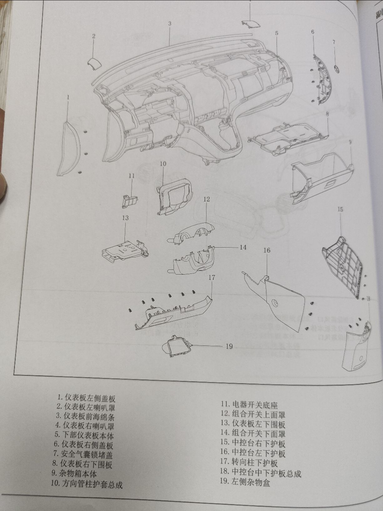 长城h6工作台分解图图片