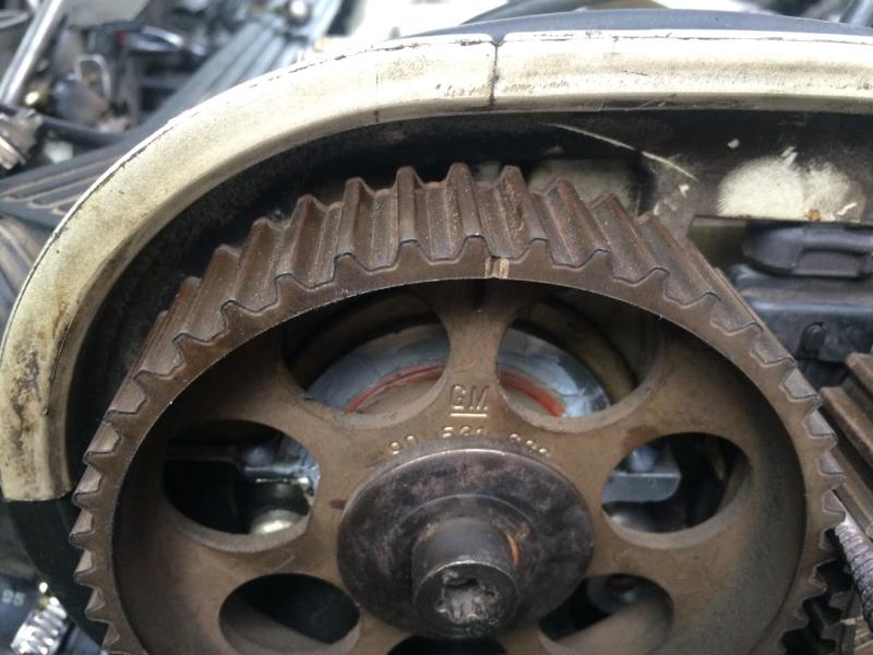 4欧宝安德拉!正时皮带断裂!正时记号不记_欧宝_安德拉 _汽车大师