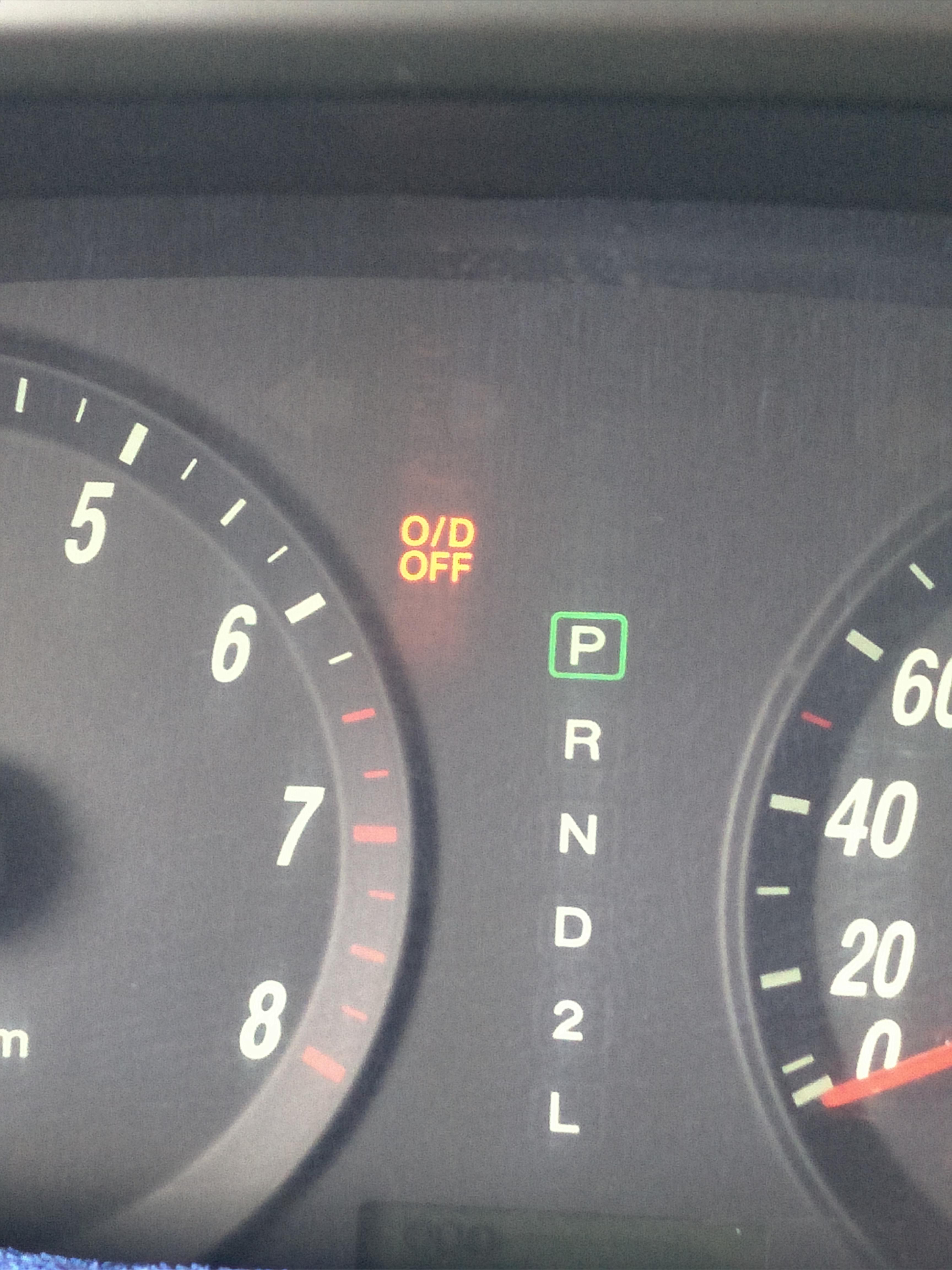 07年伊兰特仪表盘上显示odoff是什么意思啊