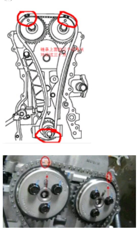 五菱荣光的正时链条怎么对