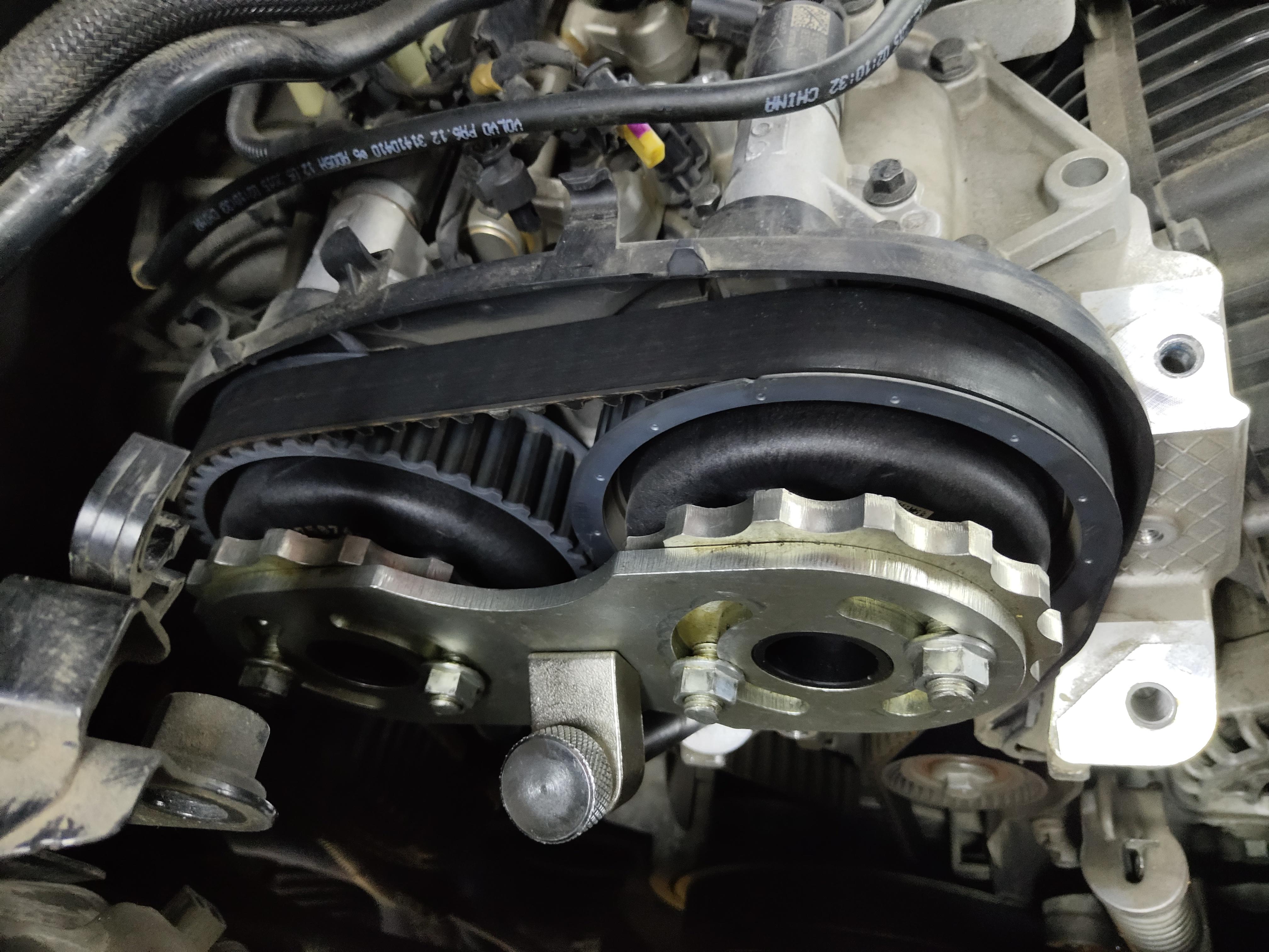 15款沃尔沃xv60这个正时怎么对