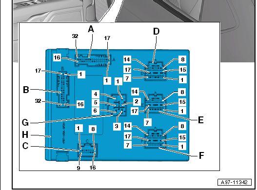 奥迪a6l的中央电子电气端子303短路